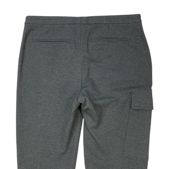 ATM Anthony Thomas Melillo Slim Stretch Cargo Ponte Pant 2 Charcoal Ankle Zip - Picture 8 of 12